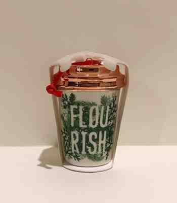 Starbucks Flourish Green Christmas Ornament Ceramic Tumbler Mug 2017 NEW  - Sold on eBay Nov, 15th 2018 for $6.99