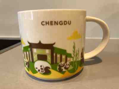 Starbucks 2017 China YAH Chengdu You Are Here Mug 14oz. - Sold on eBay Nov, 15th 2018 for $32.00