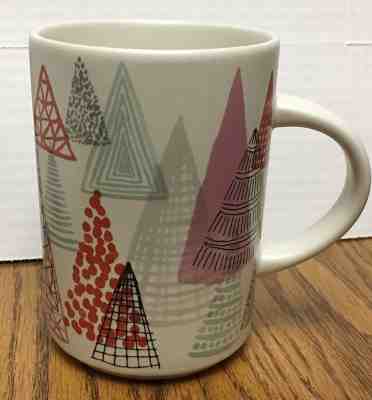Starbucks Ceramic Mug 2017 Trees * 12 oz White/Cream * Limited Holiday Edition - Sold on eBay Nov, 10th 2018 for $13.49