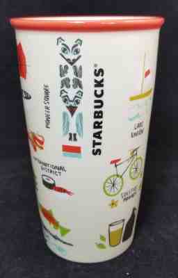 Starbucks Coffee 2017 Seattle Ceramic Travel Tumbler Mug Local Collection Series - Sold on eBay Nov, 10th 2018 for $32.49