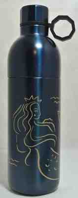 NEW Starbucks Stainless Cold Travel Mug Blue Gold Siren 20 Oz 2017 Anniversary - Sold on eBay Nov, 9th 2018 for $24.00