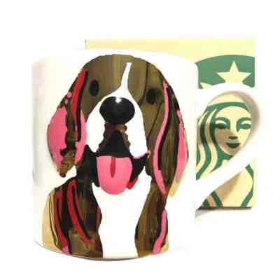 Starbucks Ceramic Coffee Mug 14oz. Dog Beadle Year 2017 - Sold on eBay Nov, 8th 2018 for $35.59