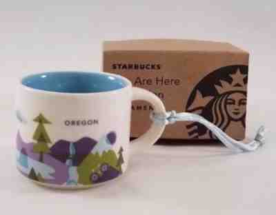 Starbucks Oregon Mini Mug Cup Ornament You Are Here Collection 2017 2 FL OZ - Sold on eBay Nov, 6th 2018 for $25.00