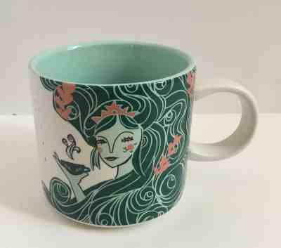 New Starbucks 2018 Holiday Mermaid Siren Mug  Cup Green Ceramic - Sold on eBay Nov, 15th 2018 for $22.50