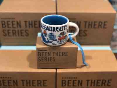 2018 Starbucks BEEN THERE SERIES BTS Ornament - MASSACHUSETTS 2 oz Mini Mug - Sold on eBay Nov, 15th 2018 for $18.95
