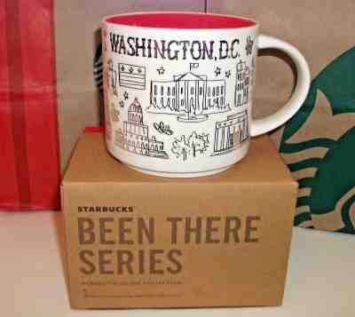 STARBUCKS Washington DC BEEN THERE MUG 2018 US CAPITOL 14oz RED XMAS Holiday + - Sold on eBay Nov, 14th 2018 for $37.95