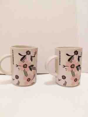 New Starbucks Cherry Blossom Ceramic Mugs 2018 Set Of 2  - Sold on eBay Nov, 13th 2018 for $20.00