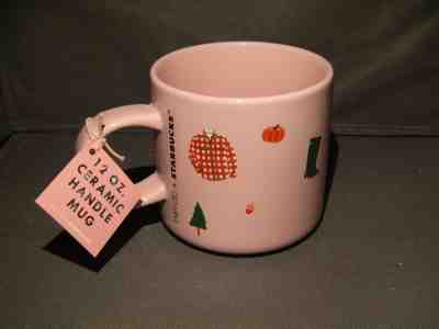 Starbucks x Ban.do Bando 2018 Pink Mug Fall Icons Sweater Weather Stay Cozy New - Sold on eBay Nov, 13th 2018 for $14.70