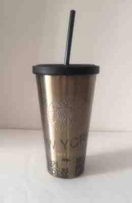 Starbucks NYC Times Square Tumbler Limited Edition Stainless Steel SUMMER CUP! - Sold on eBay Nov, 14th 2018 for $35.00
