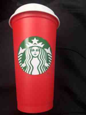 Starbucks Limited Edition Red Holiday Reusable plastic cup tumbler 16oz. 2018 - Sold on eBay Nov, 12th 2018 for $4.00