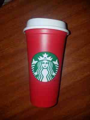 Starbucks Limited Edition Red Holiday Reusable plastic cup tumbler 16oz. 2018 - Sold on eBay Nov, 10th 2018 for $10.50