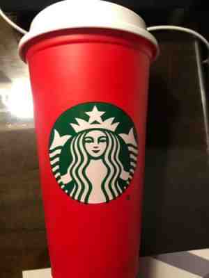 Starbucks Limited Edition Red Holiday 2018 Reusable plastic cup tumbler 16oz. - Sold on eBay Nov, 9th 2018 for $6.50