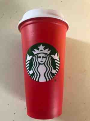 Starbucks Limited Edition Red Holiday Reusable plastic cup tumbler 16oz. 2018 - Sold on eBay Nov, 7th 2018 for $12.00