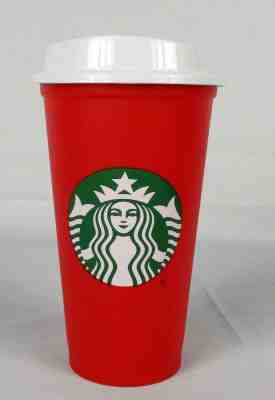 Starbucks Limited Edition Red 2018 Holiday Reusable Plastic Cup Tumbler 16oz - Sold on eBay Nov, 6th 2018 for $8.99
