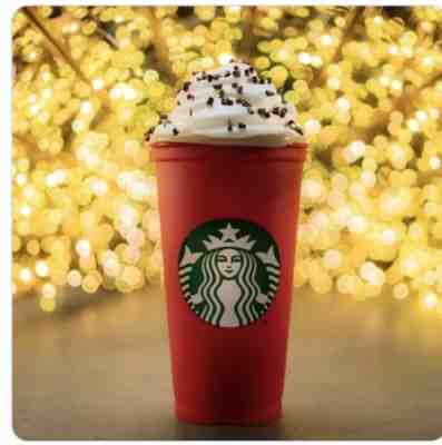 Starbucks Limited Edition Red Holiday Reusable Plastic Cup Tumbler 16oz. 2018 - Sold on eBay Nov, 6th 2018 for $13.70