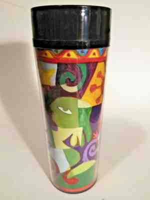 STARBUCKS 1998 Abstract Design Stars Sun Moon ThermoServ Tumbler Coffee 20 oz  - Sold on eBay Oct, 5th 2018 for $5.99