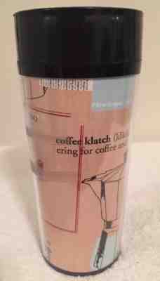 STARBUCKS THERMO SERV Coffee Klatch Dictionary Word Tumbler 16 Oz 1998 - Sold on eBay Oct, 2nd 2018 for $11.99