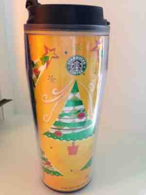 Starbucks Coffee Company 16oz Barista Christmas Holiday Travel Tumbler 2002 2003 - Sold on eBay Nov, 7th 2018 for $8.75