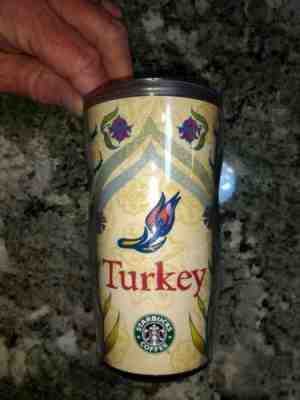 STARBUCKS 2002 Turkey TRAVEL TUMBLER Mug 12oz Insulated cup J108968