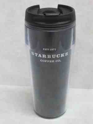 Starbucks 2002 Barista Coffee Cup Travel Mug Tumbler 16 oz Black Plastic w/Lid - Sold on eBay Sep, 3rd 2018 for $11.99