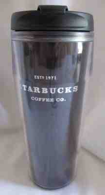 Starbucks 2002 2004 Tapered Signature Black 16 oz Travel Tumbler - Sold on eBay Aug, 30th 2018 for $8.00