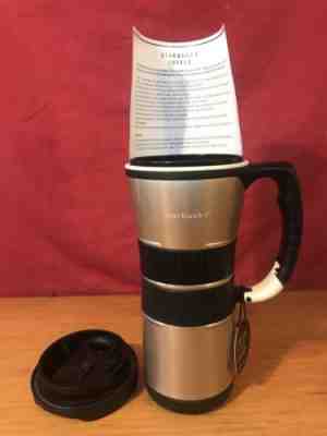 STARBUCKS CHAMPAGNE EXTREME CARABINER 16oz STAINLESS TUMBLER 2004  NWT!!  RARE - Sold on eBay Nov, 9th 2018 for $19.99