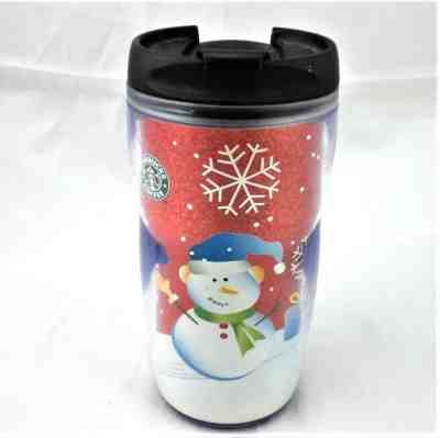 Starbucks 2004 8 Oz Xmas Snowmen Childrens Thermal Tumbler w No Spill Lid NEW - Sold on eBay Nov, 6th 2018 for $15.91