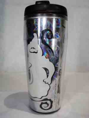 Starbucks Halloween 16 oz Travel Tumbler 2005 Silver Foil Background Ghosts BOO - Sold on eBay Oct, 10th 2018 for $17.94
