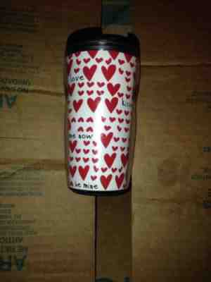 Starbucks 8 Oz  Hearts Hugs Kisses Love Travel Tumbler/Mug, 2005 Cup Coffee Tea - Sold on eBay Sep, 1st 2018 for $16.99