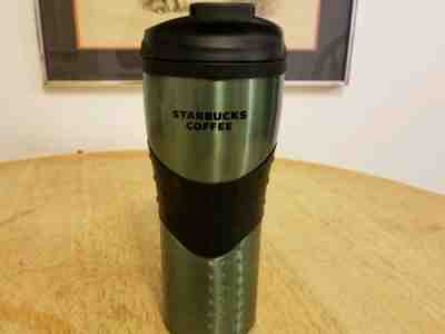 Starbucks 2006 Stainless Steel Green Tumbler With Divots. 16 oz. Nice  - Sold on eBay Nov, 15th 2018 for $21.25