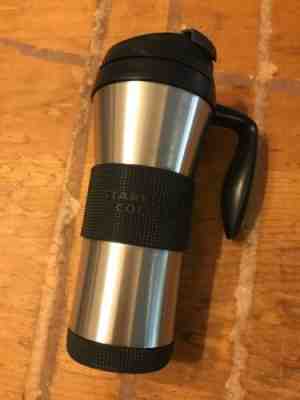 Starbucks 2006 Stainless Steel Miller Tumbler With Handle And Grips, 16 oz. - Sold on eBay Nov, 15th 2018 for $10.50