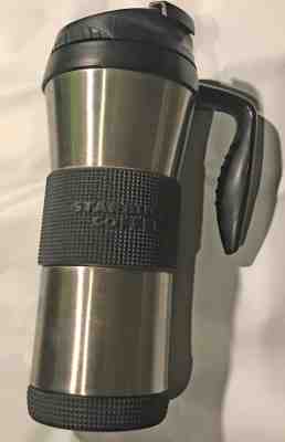 Starbucks Tumbler 16 oz Stainless Steel Lidded Insulated 2006 Tumbler Travel Mug - Sold on eBay Sep, 28th 2018 for $19.99