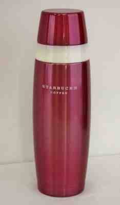 Starbucks Stainless Steel Pink 16oz Thermos Travel Mug Tumbler 2006 - Sold on eBay Aug, 22nd 2018 for $17.00