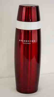 Starbucks Stainless Steel Red 16oz Thermos Travel Mug Tumbler 2008 - Sold on eBay Sep, 19th 2018 for $19.99