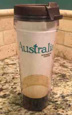NEW Starbucks 2008 AUSTRALIA Collector Series Travel Plastic Tumbler Mug - Sold on eBay Sep, 13th 2018 for $19.99
