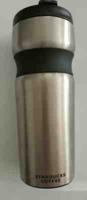 Starbucks 2008 Stainless Steel Black Grip Tumbler, 16 oz. - Sold on eBay Sep, 2nd 2018 for $22.95