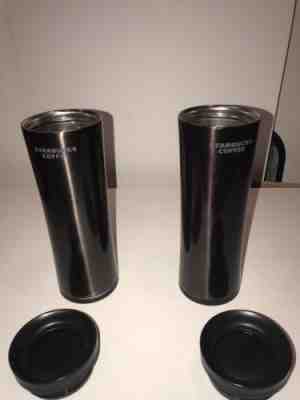 Big Starbucks Coffee TRAVEL TUMBLER THERMOS Brown Stainless Steel 20 oz - Sold on eBay Nov, 15th 2018 for $11.00