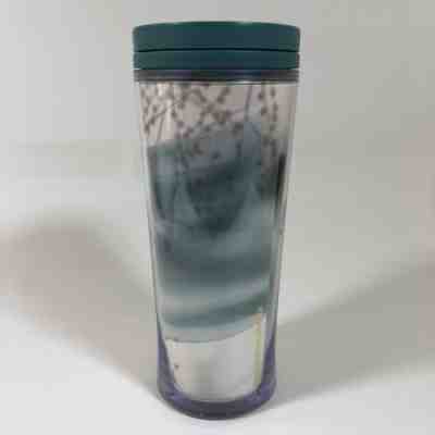 Starbucks 2009 Travel Coffee Mug Plastic Insulated Tumbler Green White 12 fl oz - Sold on eBay Nov, 6th 2018 for $12.00