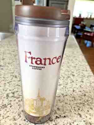 Starbucks France Icon Tumbler Mug City New Mont St Michel Coffee Cup Hot Cold  - Sold on eBay Oct, 29th 2018 for $14.98