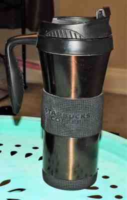 Starbucks 16oz Stainless Steel Tumbler Double Wall Graphite with Handle 2009 - Sold on eBay Oct, 26th 2018 for $9.99