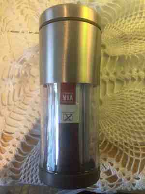 Starbucks Via Ready Brew Metal Cup, Mug, Tumbler, Holds 6 Packets, 2009, 10 oz - Sold on eBay Oct, 23rd 2018 for $7.99