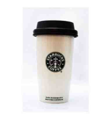 STARBUCKS 2009 MERMAID LOGO CERAMIC CUP TO GO Cup replica MUG TUMBLER White 12oz - Sold on eBay Oct, 15th 2018 for $19.99