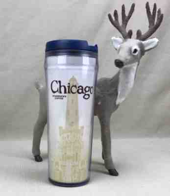 Starbucks Chicago 2009 Global City Series Plastic Travel Tumbler Coffee 12oz - Sold on eBay Oct, 11th 2018 for $19.99