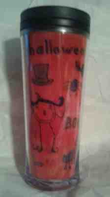 STARBUCKS TUMBLER,  2009, HALLOWEEN PUMPKINS, TRICK OR TREAT. 8 oz. ~NEVER USED - Sold on eBay Oct, 3rd 2018 for $14.93
