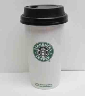 2009 Starbucks Coffee 12 oz Ceramic Travel Tumbler w Locking Lid EUC - Sold on eBay Oct, 2nd 2018 for $11.75