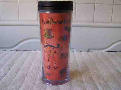 STARBUCKS COFFEE CUTE! HALLOWEEN TUMBLER 8.0 OZ 2009  BOO! BATS GHOST PUMPKINS - Sold on eBay Oct, 1st 2018 for $10.00