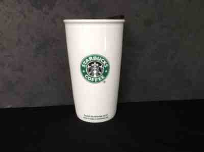Starbucks 2009 Ceramic Travel Tumbler 12 Oz Retired Siren Logo With Lid Menu - Sold on eBay Sep, 26th 2018 for $11.00