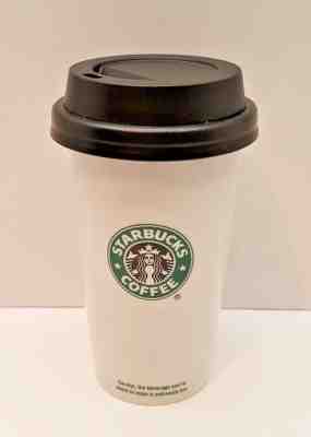 2009 Starbucks Coffee 12oz Ceramic Double WalI Insulation Tumbler Locking Lid - Sold on eBay Sep, 21st 2018 for $19.87