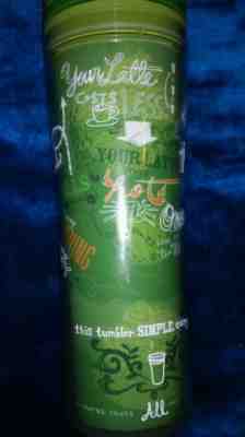 Starbucks Coffee Tumbler Mug Cup 20 oz Green 2009 29% Recycled tea cocoa  - Sold on eBay Sep, 13th 2018 for $18.99