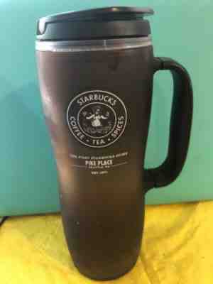 Starbucks Travel Mug Tumbler 2010 16oz Brown Only@1st Store Pike Place Exclusive - Sold on eBay Nov, 9th 2018 for $9.99